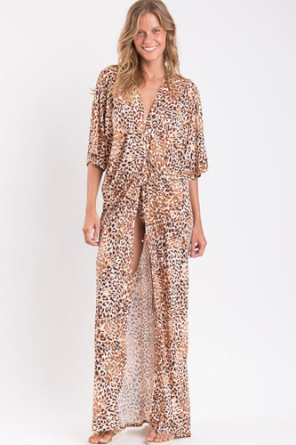 Gallery: Rio De Sol Vestido De Praia Leopard Long Dress