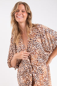 Image 09: Rio De Sol Vestido De Praia Leopard Long Dress