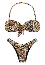 Carregar imagem no visualizador da galeria, Product Front: Rio De Sol Set Leopardo Bandeau
