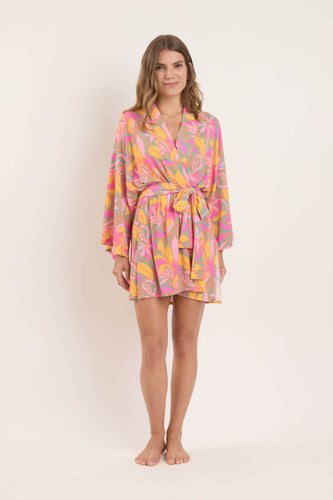 Model Front: Rio De Sol Vestido De Praia Lyla Kimono