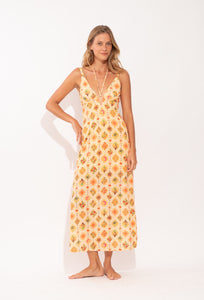 Model Front: Rio De Sol Vestido De Praia Mosaico Saida Yara