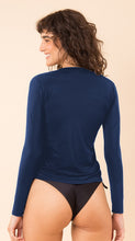 Carregar imagem no visualizador da galeria, Image 09: Rio De Sol Soutien Navy Rash-Guard
