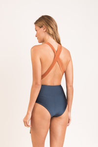 Model Back: Rio De Sol Maiô Nocciola Marina