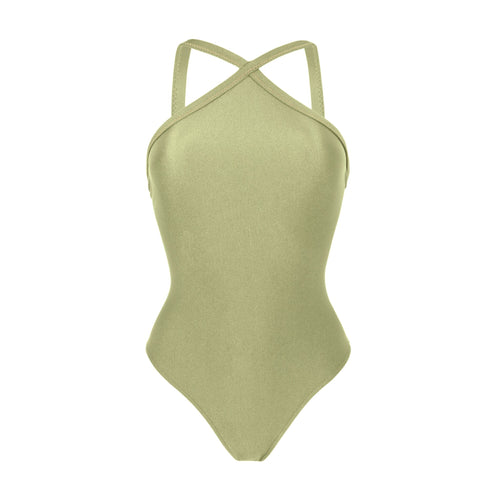 Product Front: Rio De Sol Maiô Oliva High-Neck