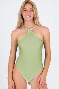 Gallery: Rio De Sol Maiô Oliva High-Neck