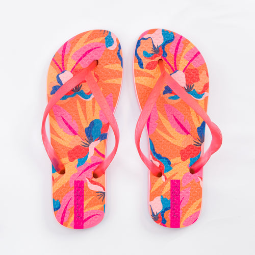 Product Front: Rio De Sol Chinelos Orange Bloom Slim