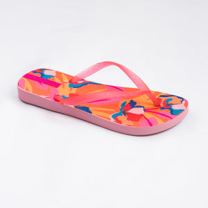 Product Back: Rio De Sol Chinelos Orange Bloom Slim