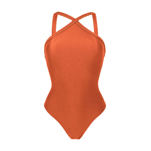 Product Front: Rio De Sol Maiô Paprica High-Neck