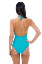 Carregar imagem no visualizador da galeria, Model Back: Rio De Sol Maiô Radiante Azul Sensation
