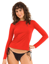 Carregar imagem no visualizador da galeria, Gallery: Rio De Sol Soutien Rouge Rash-Guard
