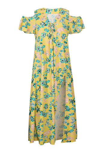 Product Front: Rio De Sol Vestido De Praia Saida Long Florescer