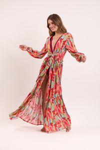 Image 05: Rio De Sol Vestido De Praia Sea-Bloom Long Dress Verona