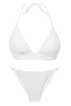 Carregar imagem no visualizador da galeria, Product Front: Rio De Sol Set Set Bora-White Tri-Cos Cheeky-Fixa
