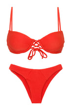 Carregar imagem no visualizador da galeria, Product Front: Rio De Sol Set Set Cotele-Tomate Balconet-Pushup Lisboa
