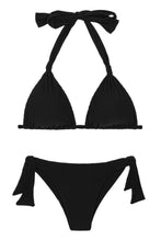 Carregar imagem no visualizador da galeria, Product Front: Rio De Sol Set Set Dots-Black Mel Italy
