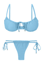 Carregar imagem no visualizador da galeria, Product Front: Rio De Sol Set Set Dots-Sky Balconet-Tie Pipa
