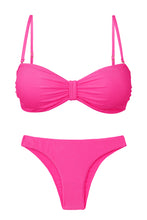 Carregar imagem no visualizador da galeria, Product Front: Rio De Sol Set Set Malibu-Rosa Bandeau-Duo Essential
