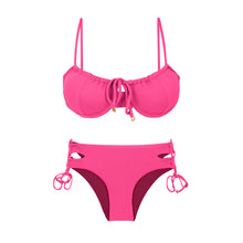 Carregar imagem no visualizador da galeria, Product Front: Rio De Sol Set Set Mtx-Ultrapink Balconet-Tie Madrid
