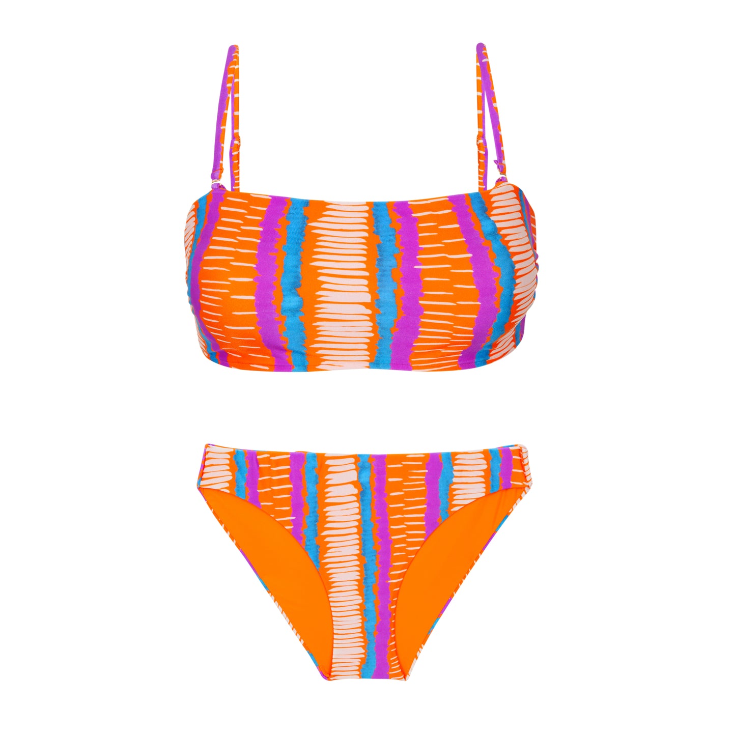 Product Front: Rio De Sol Set Set Stripes Bandeau-Reto Essential-Comfy