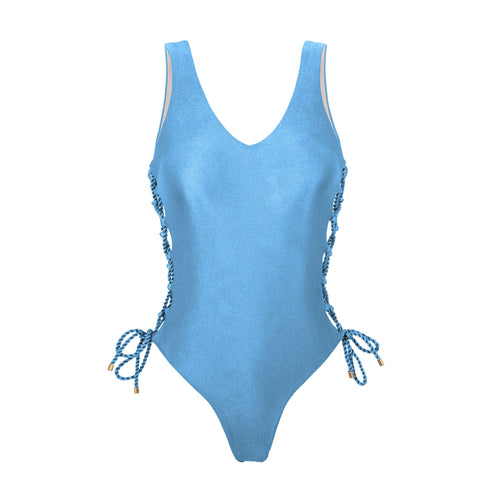 Product Front: Rio De Sol Maiô Shimmer-Baltic-Sea Zoe