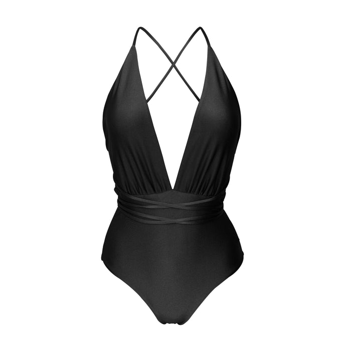 Product Front: Rio De Sol Maiô Shimmer-Black New Vegas