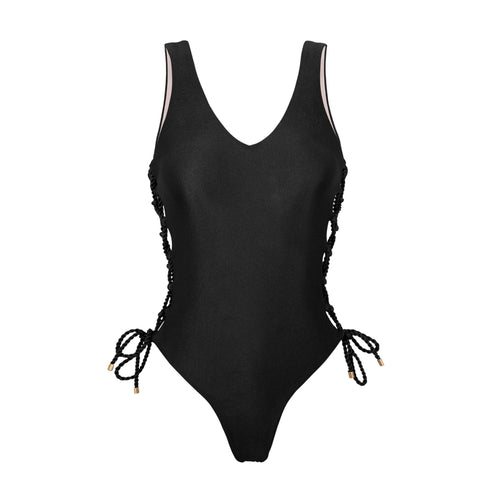 Product Front: Rio De Sol Maiô Shimmer-Black Zoe