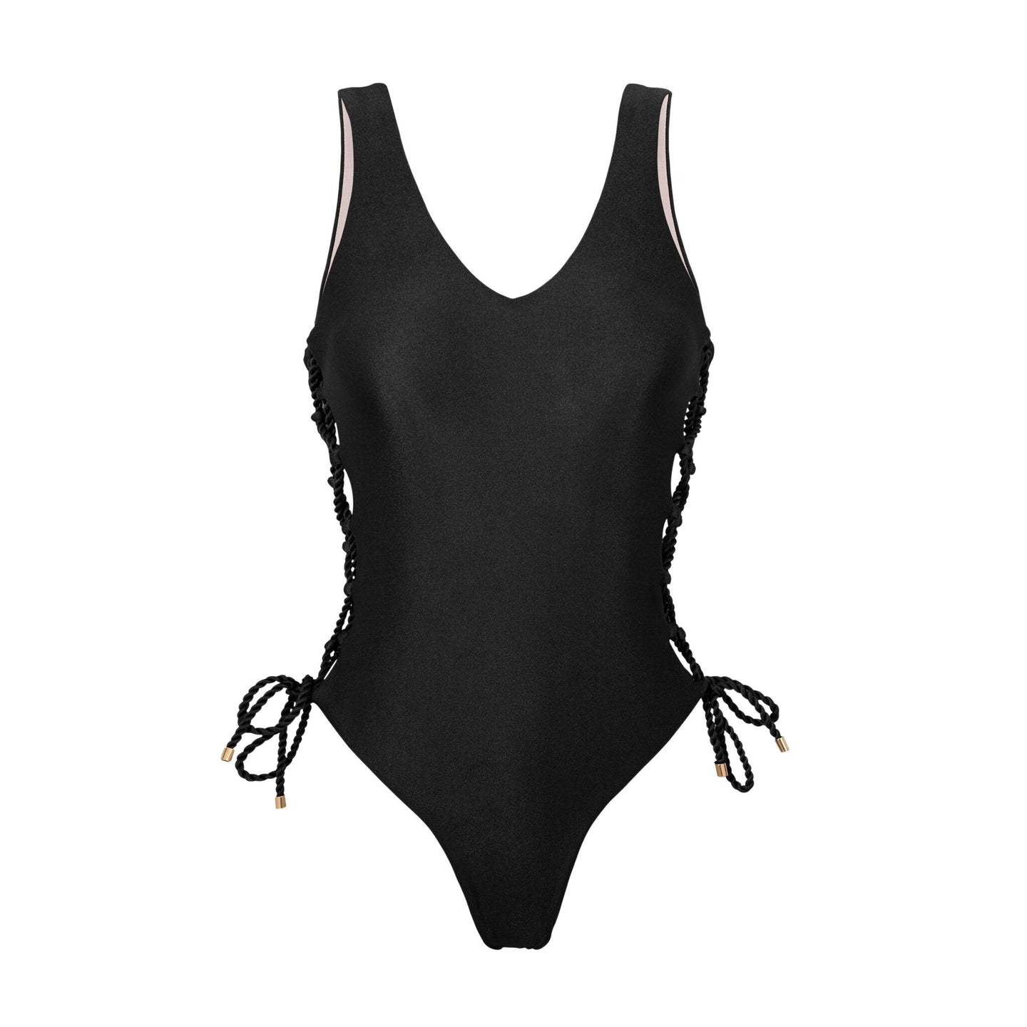 Product Front: Rio De Sol Maiô Shimmer-Black Zoe