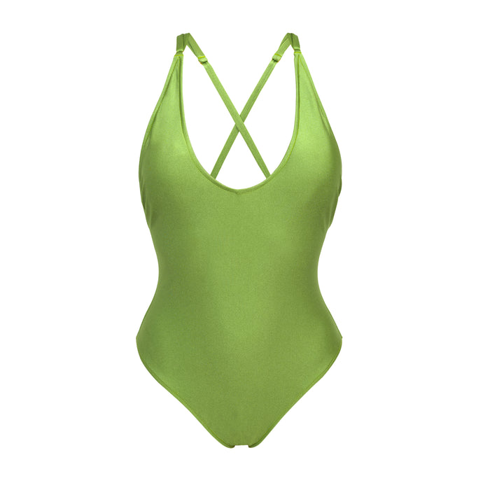 Product Front: Rio De Sol Maiô Shimmer-Botanica Sunny