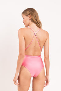 Model Back: Rio De Sol Maiô Shimmer-Confetti New Vegas