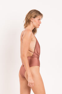 Image 04: Rio De Sol Maiô Shimmer-Copper New Vegas