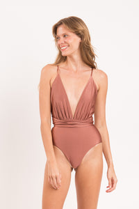 Image 09: Rio De Sol Maiô Shimmer-Copper New Vegas
