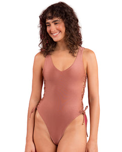 Gallery: Rio De Sol Maiô Shimmer-Copper Zoe