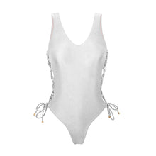 Carregar imagem no visualizador da galeria, Product Front: Rio De Sol Maiô Shimmer-White Zoe
