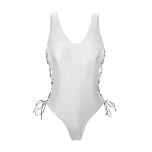 Product Front: Rio De Sol Maiô Shimmer-White Zoe