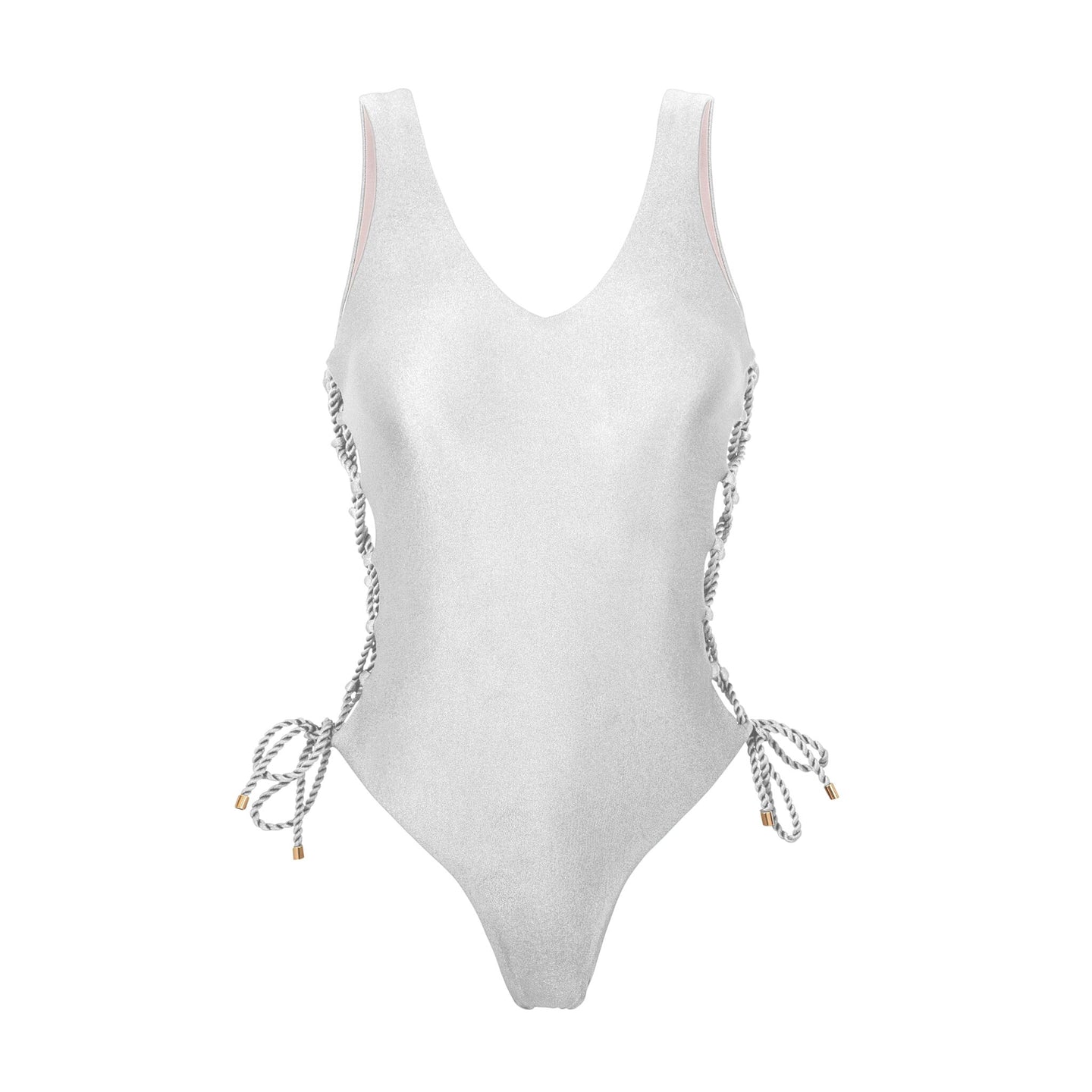 Product Front: Rio De Sol Maiô Shimmer-White Zoe