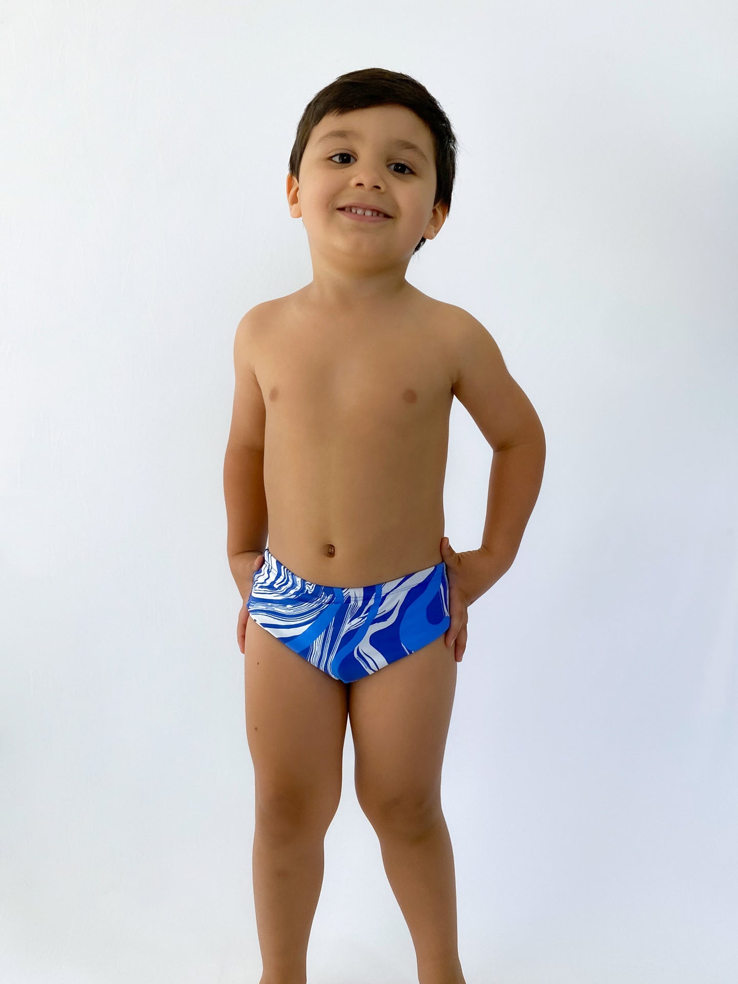 Model Front: Rio De Sol Fato De Banho Menino Sunga Inagua Kids