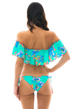 Carregar imagem no visualizador da galeria, Model Back: Rio De Sol Soutien Top Acqua Flora Babado
