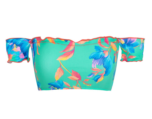 Product Front: Rio De Sol Soutien Top Acqua Flora Off Shoulder