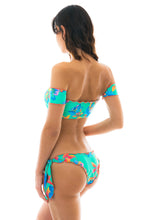 Carregar imagem no visualizador da galeria, Image 04: Rio De Sol Soutien Top Acqua Flora Off Shoulder
