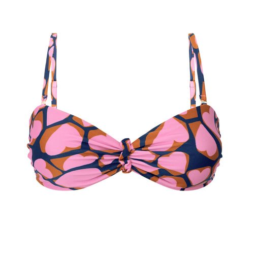 Product Front: Rio De Sol Soutien Top Amore-Pink Bandeau-Crispy