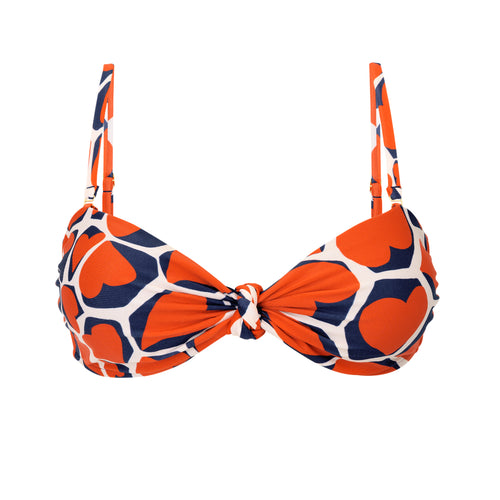 Product Front: Rio De Sol Soutien Top Amore-Red Bandeau-Joy