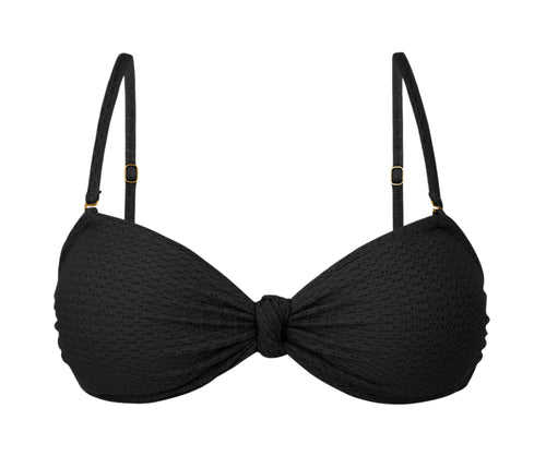 Product Front: Rio De Sol Soutien Top Bora-Black Bandeau-Joy