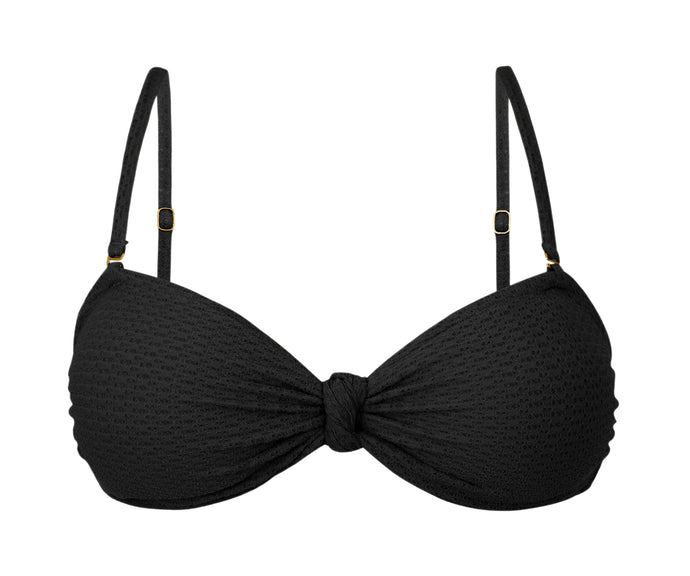 Product Front: Rio De Sol Soutien Top Bora-Black Bandeau-Joy