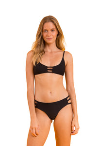 Model Front: Rio De Sol Soutien Top Bora-Black Bra-Trio