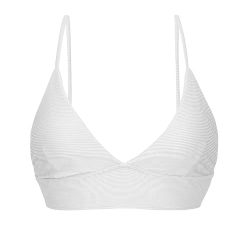 Product Front: Rio De Sol Soutien Top Cotele-Branco Tri-Tank