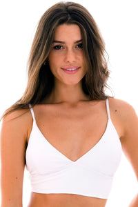 Gallery: Rio De Sol Soutien Top Cotele-Branco Tri-Tank