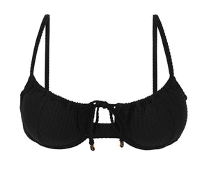 Product Front: Rio De Sol Soutien Top Dots-Black Balconet-Tie