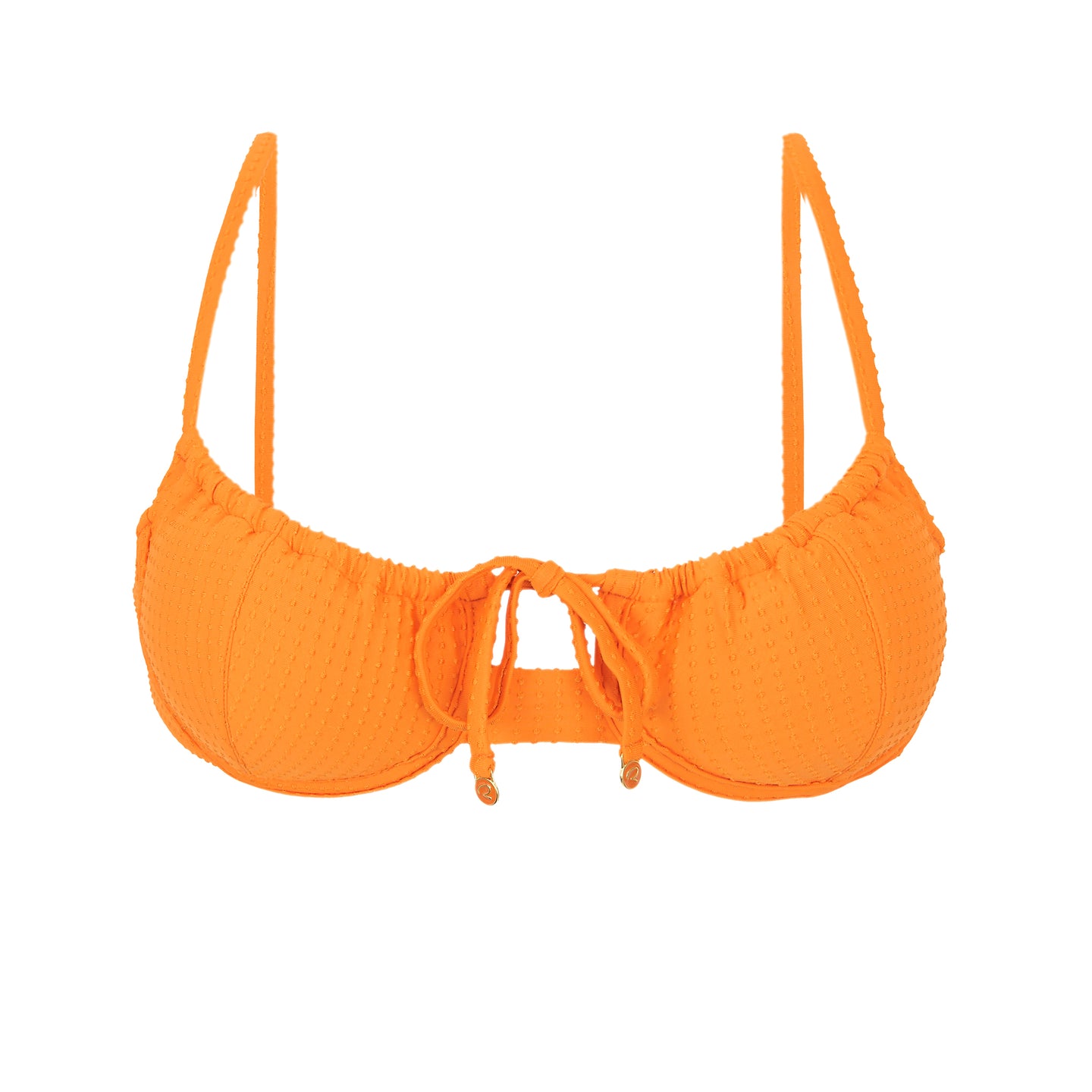 Product Front: Rio De Sol Soutien Top Dots-Mango Balconet-Tie