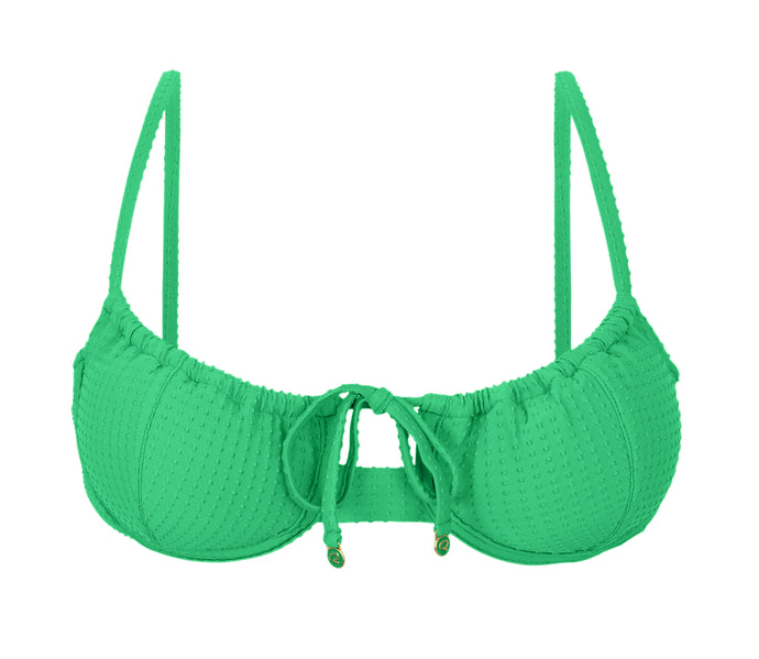 Product Front: Rio De Sol Soutien Top Dots-Tambourine Balconet-Tie