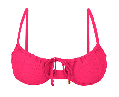 Product Front: Rio De Sol Soutien Top Dots-Virtual-Pink Balconet-Tie